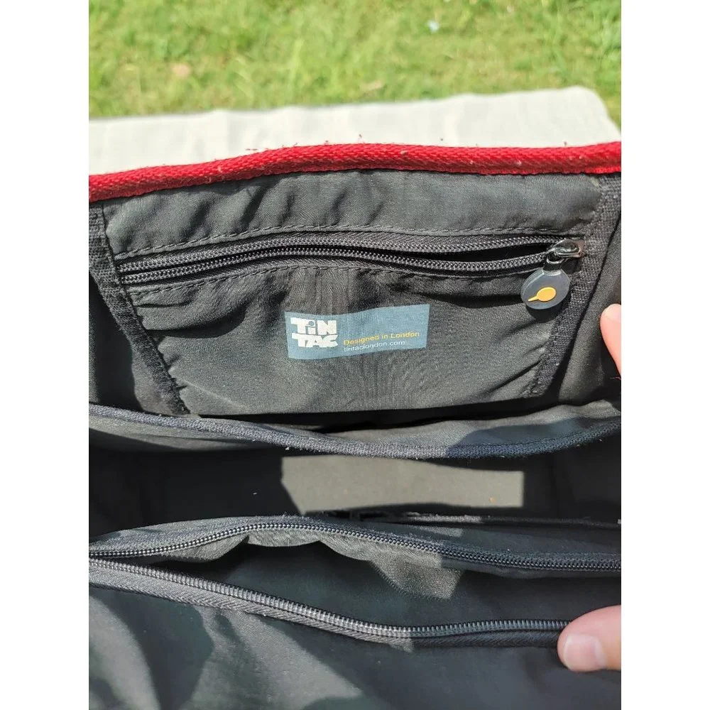 Tin Tac Red‎ Messenger Bag/Backpack Travel Bag